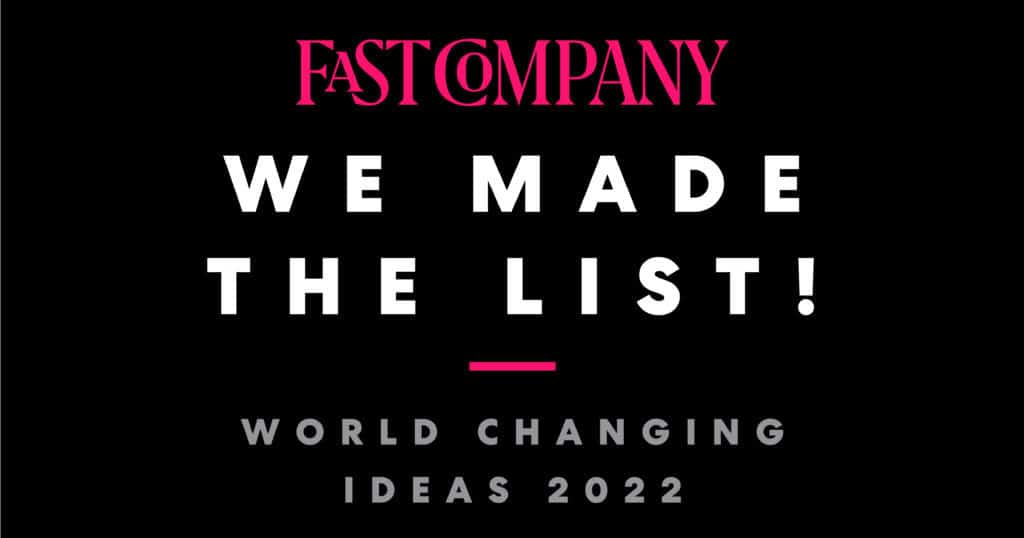 Turtide made the Fast Company list of world changing ideas for 2022.