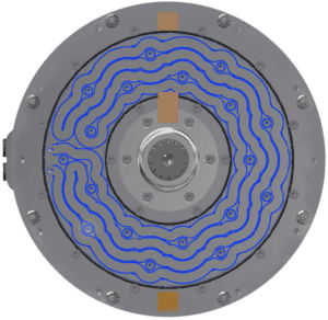 Axial Flux Motor Coolant Path